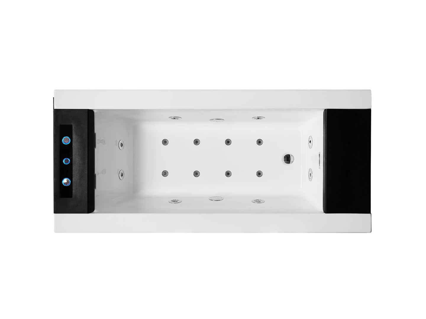 Opbouw massagebad - Apo Glans wit - 200x90x62cm