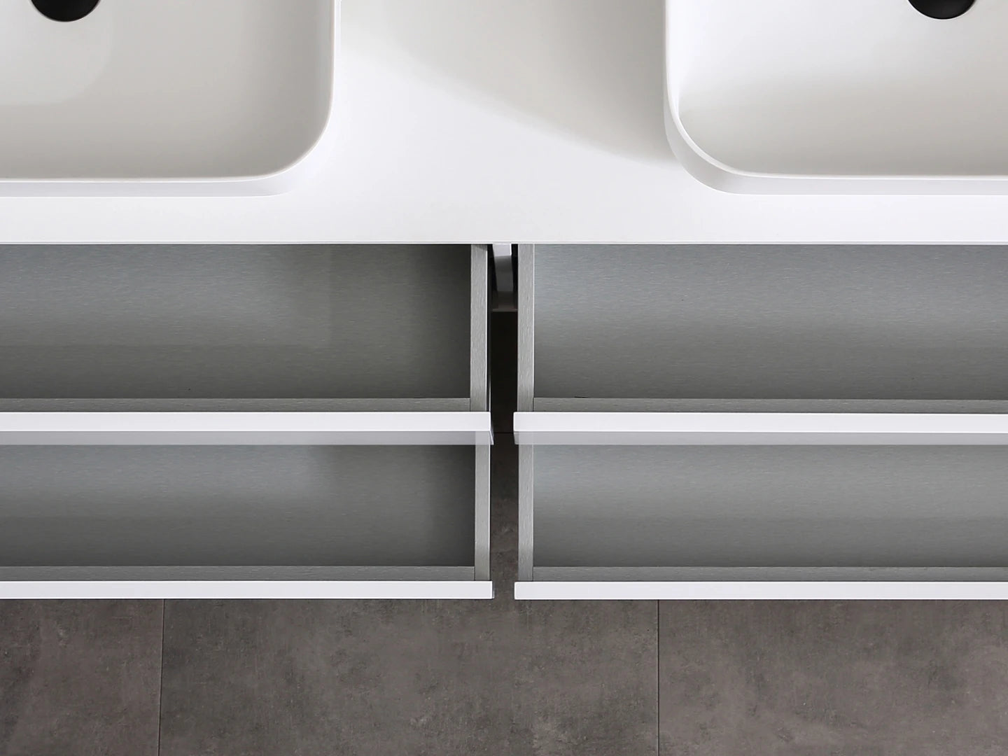 Badmeubel onderkast - Bradley Mat wit - 49x159x50cm