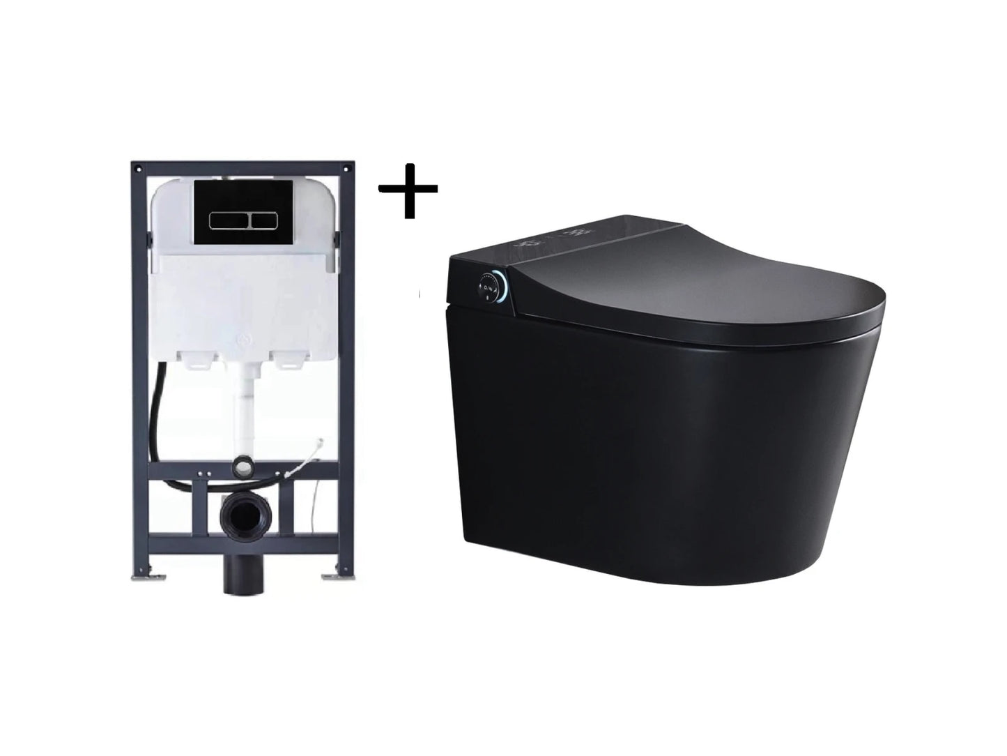 Hangend rimless toilet met reservoir - Bidet - Oakland