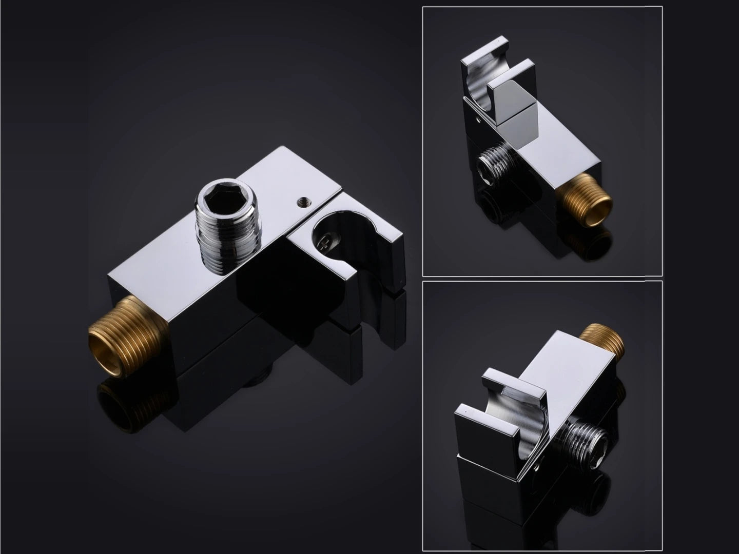 Thermostatische inbouw regendoucheset - Yabby Chroom