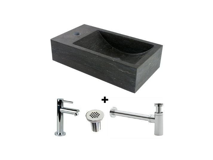 Luxora® Fonteinset Natuursteen Recto 40x22x10 cm