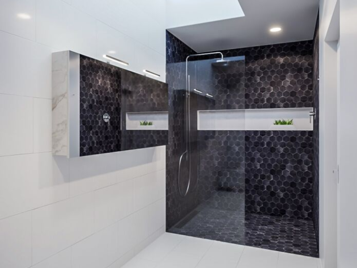 MONDIAZ CUBB Spiegelkast 150x70x16cm - Carrara licht marmerlook - Drie Deuren