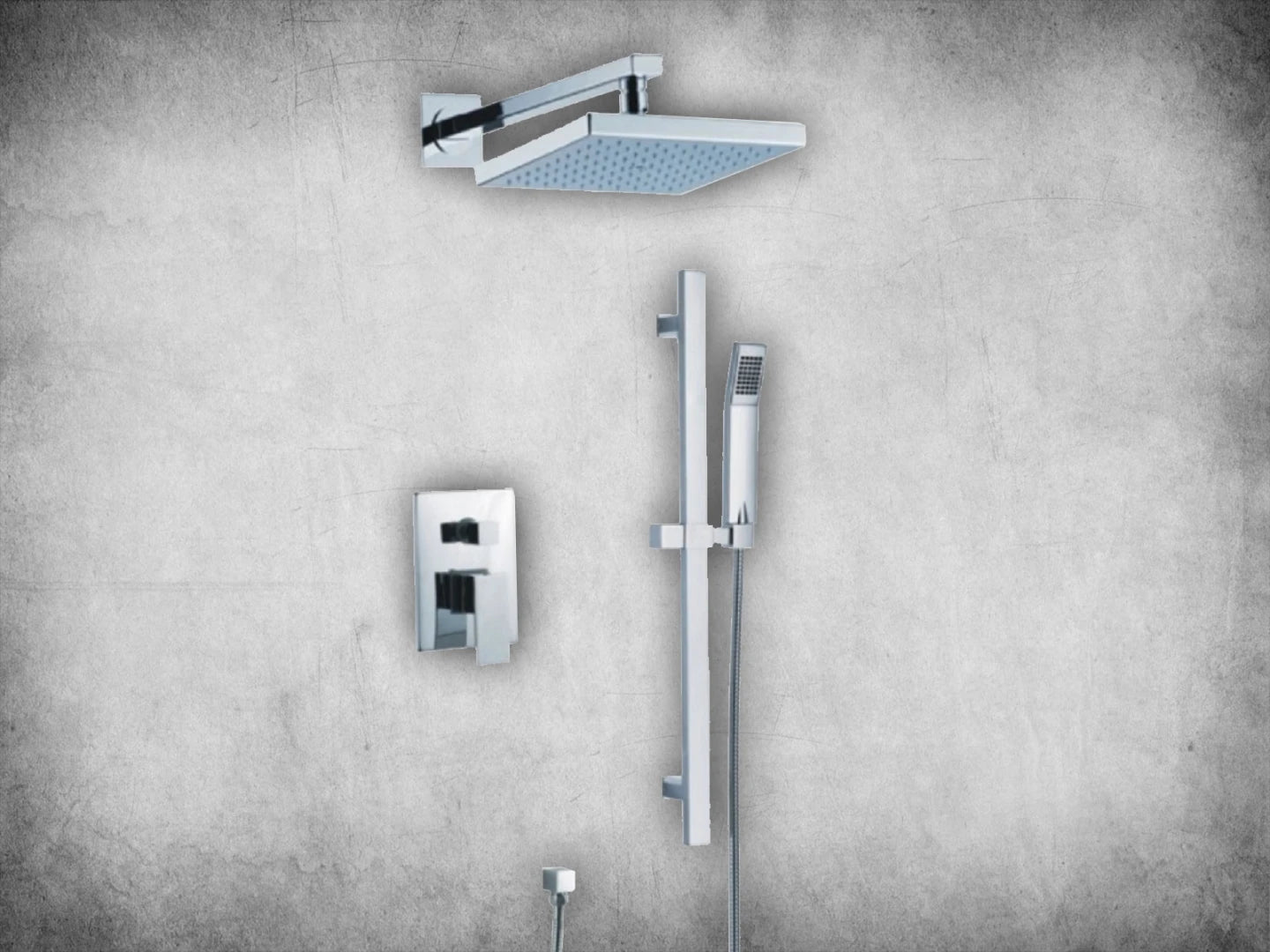 Inbouw regendoucheset - Gibbon Chroom