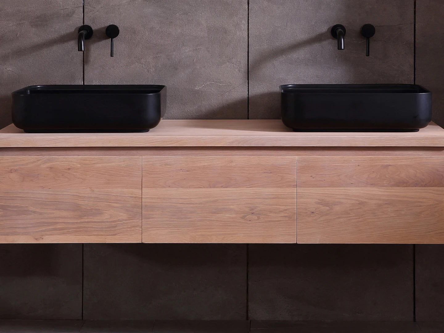 Badmeubel onderkast - Jeremy Eiken white wash - 50x180x35cm