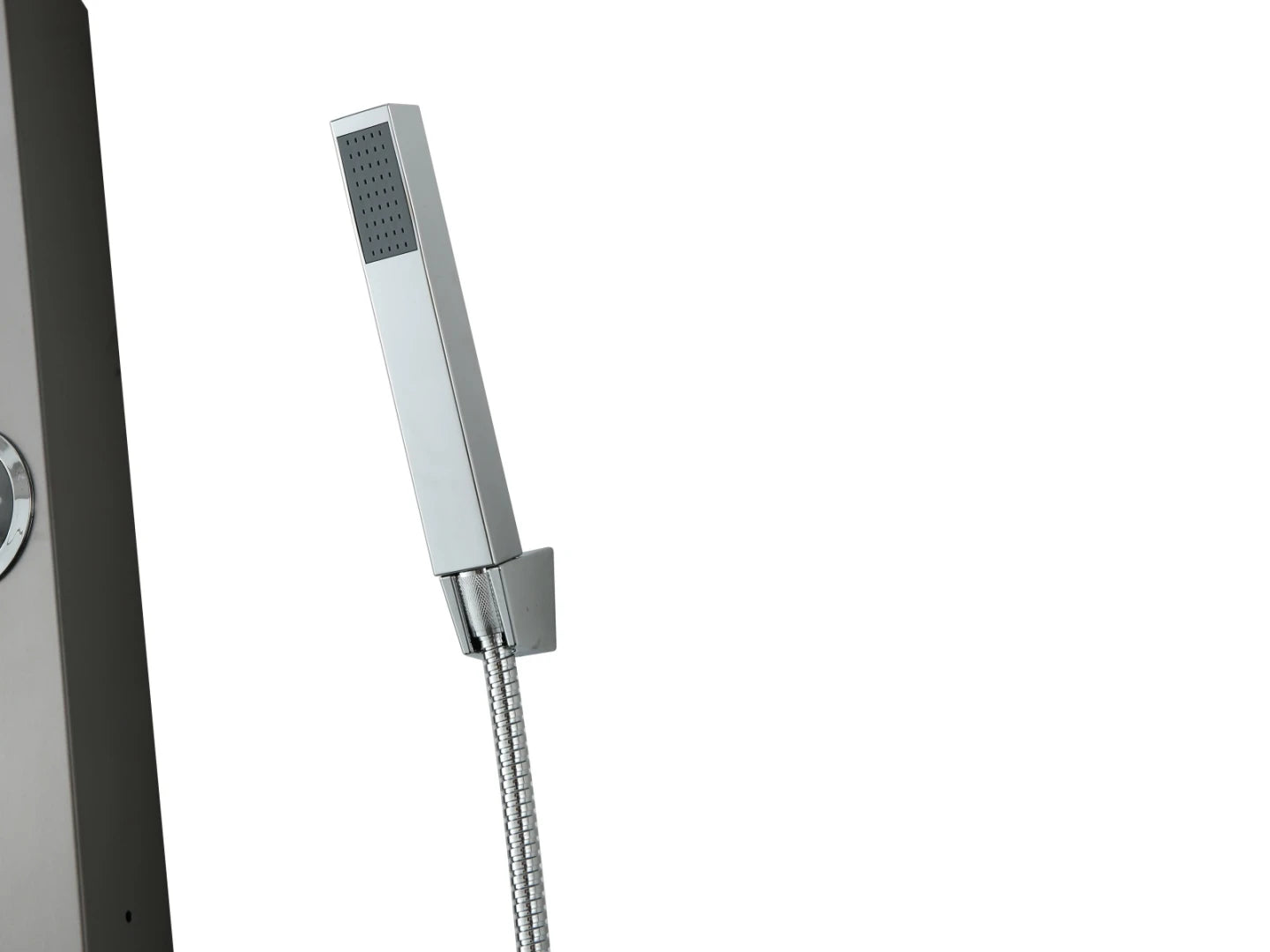 Douchepaneel - Owen Mat zwart, Chroom - 20x155cm