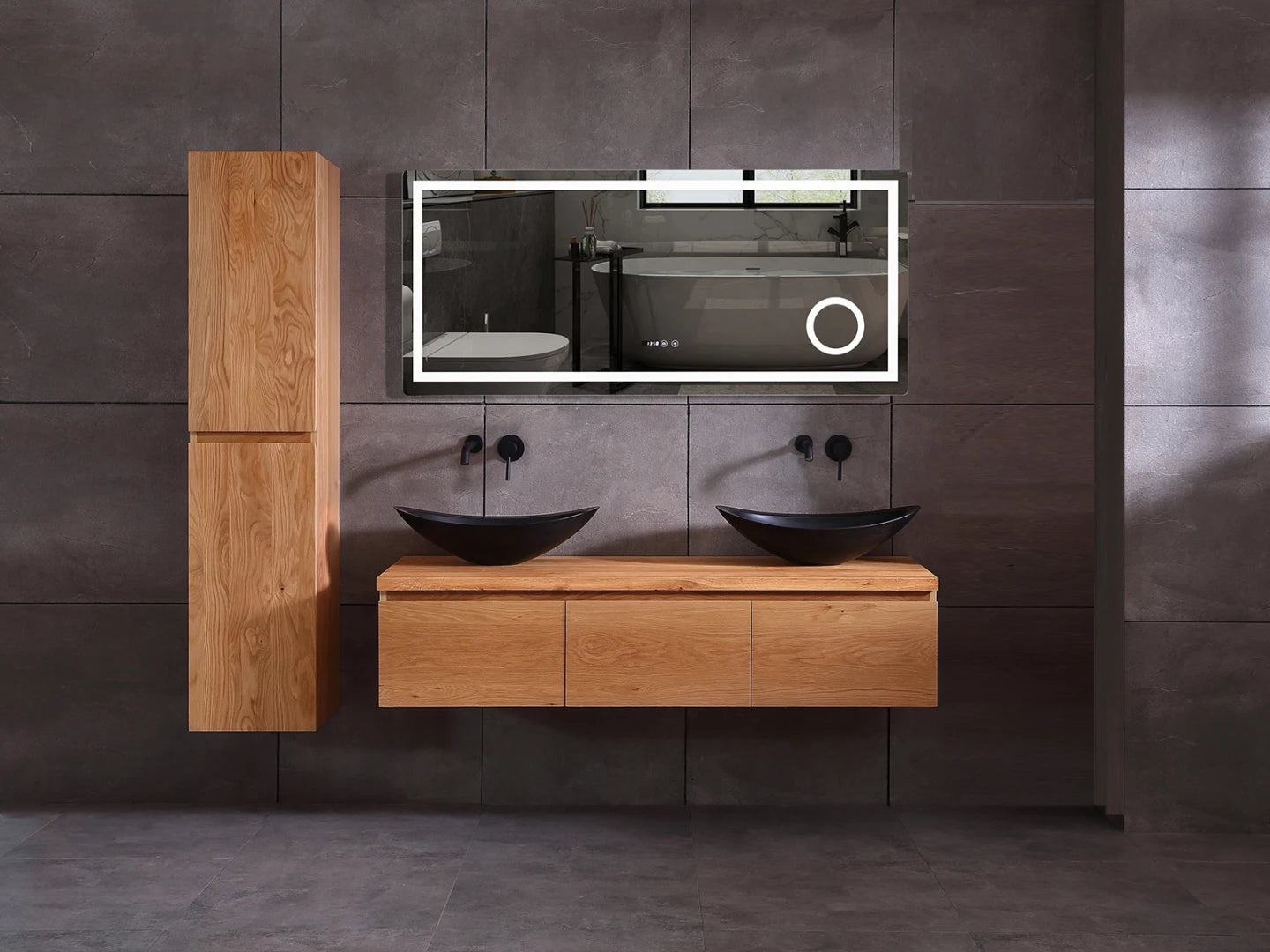 Badmeubel onderkast - Jeremy Eiken natural - 50x150x35cm