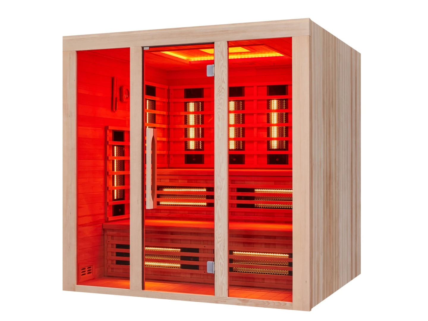 Sauna met infrarood stralers - Milly Bruin - 180x200x200cm