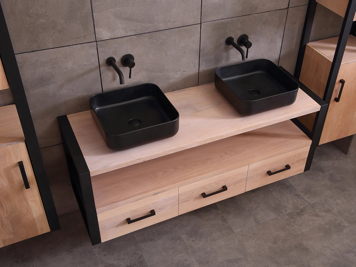 Badmeubel onderkast - Philip Eiken white wash - 50x150x55cm