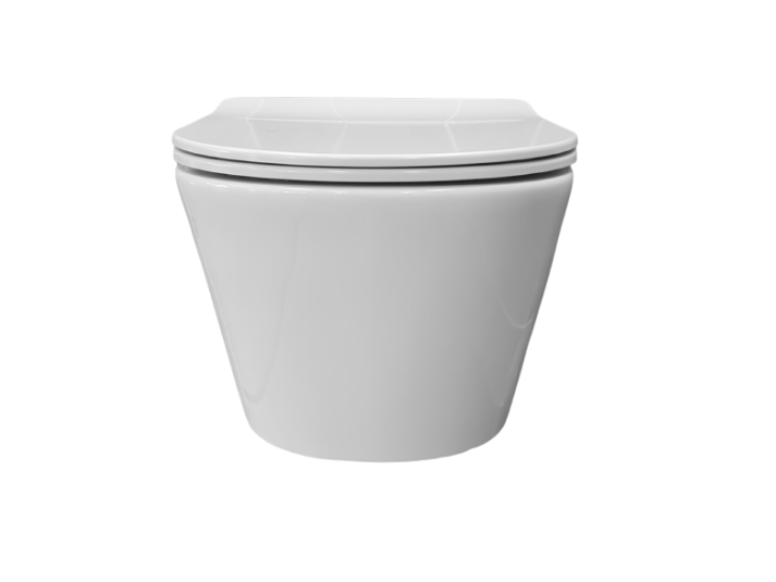 Luxora® Easy Flush Rimfree Wandcloset - Inclusief Slim Flatline Softclose Zitting - 36x55x25 cm