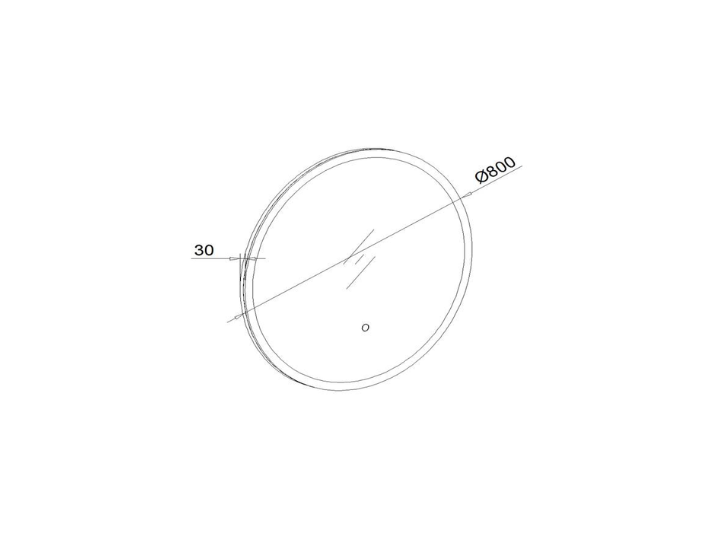 Luxora® Ronde LED Badkamerspiegel 80 cm