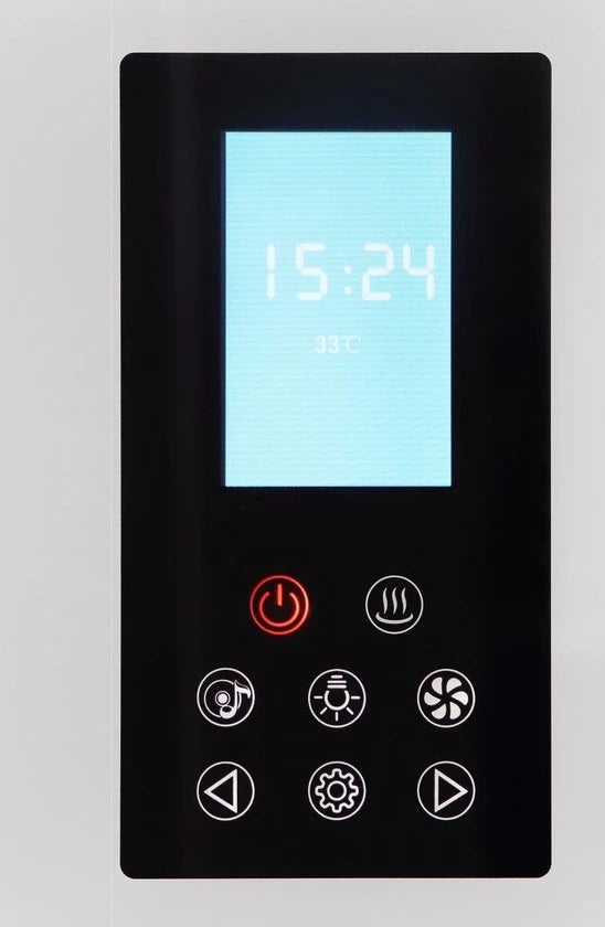 2 persoons stoomcabine - Dena Glans wit - 90x120x216cm