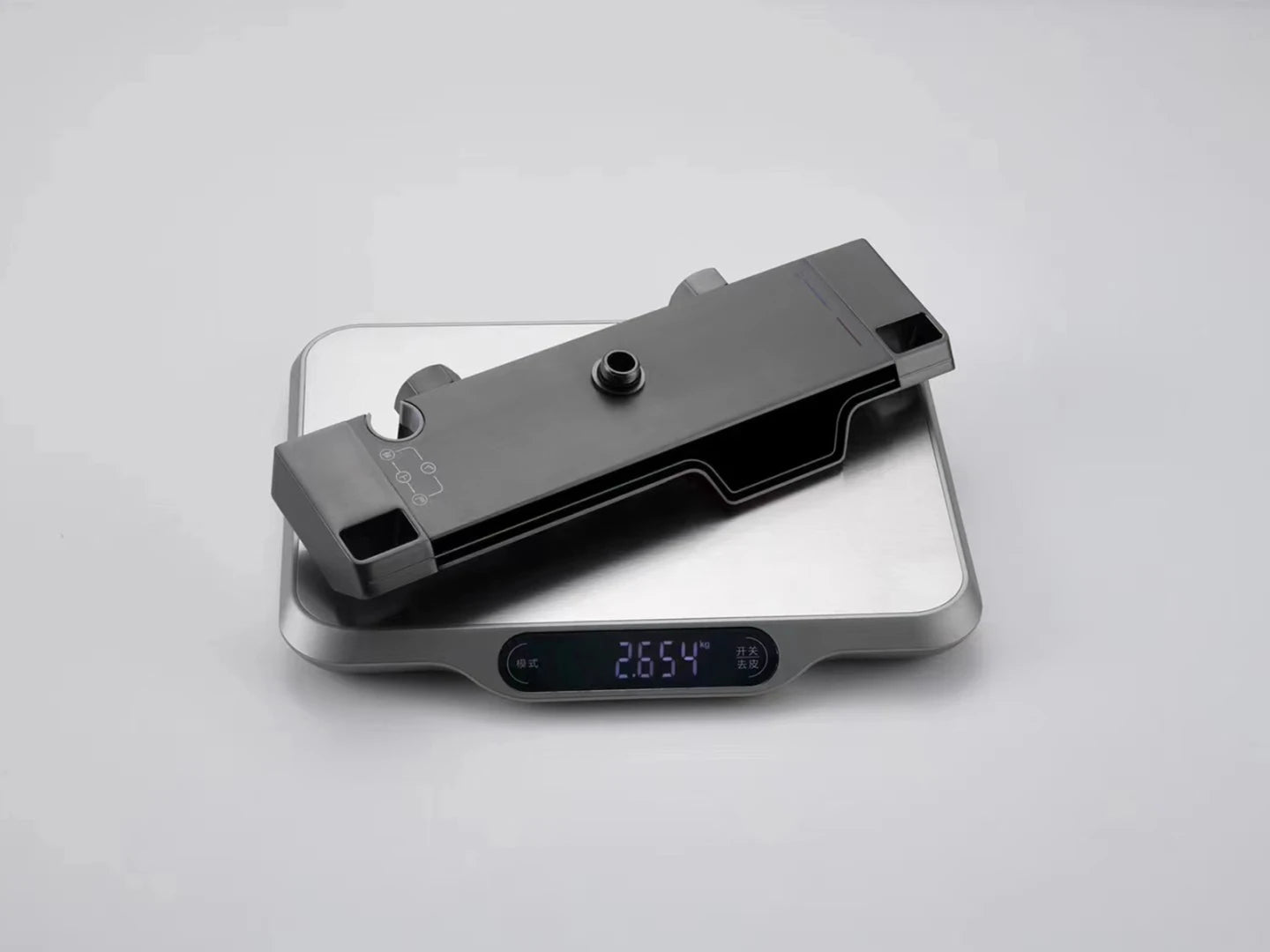 Opbouw regendoucheset - Digitaal display - James Gunmetal grey