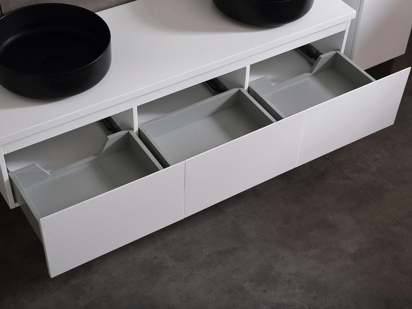 Badmeubel onderkast - Jeremy Mat wit - 50x180x35cm