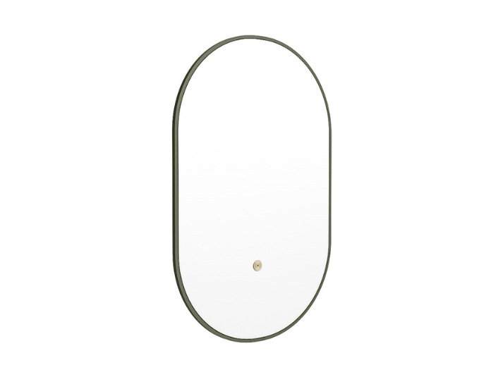MONDIAZ Luna LED Badkamerspiegel - Bewegingssensor - 45x90cm Ovaal Army (Legergroen)