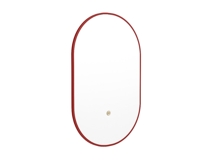 MONDIAZ Luna LED Badkamerspiegel - Bewegingssensor - 45x90cm Ovaal Fire (Rood)