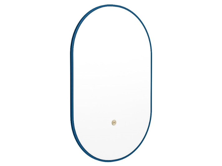 MONDIAZ Luna LED Badkamerspiegel - Bewegingssensor - 45x90cm Ovaal Jeans (Blauw)