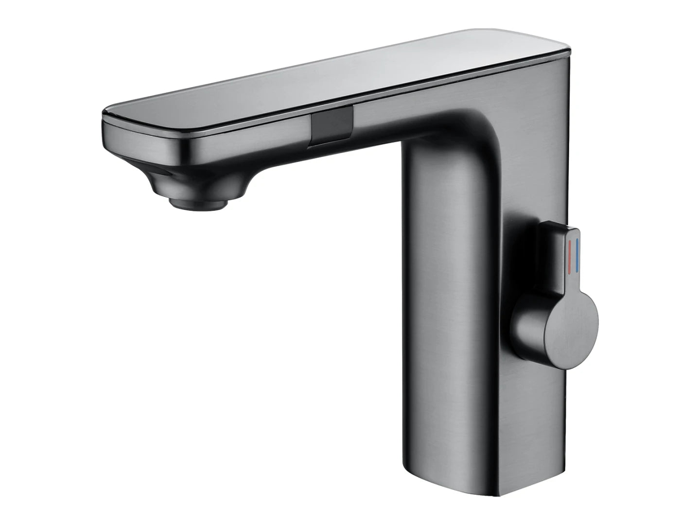 Wastafelkraan - Automatisch met sensor - digitaal display - Thom Gunmetal grey - 16,5cm