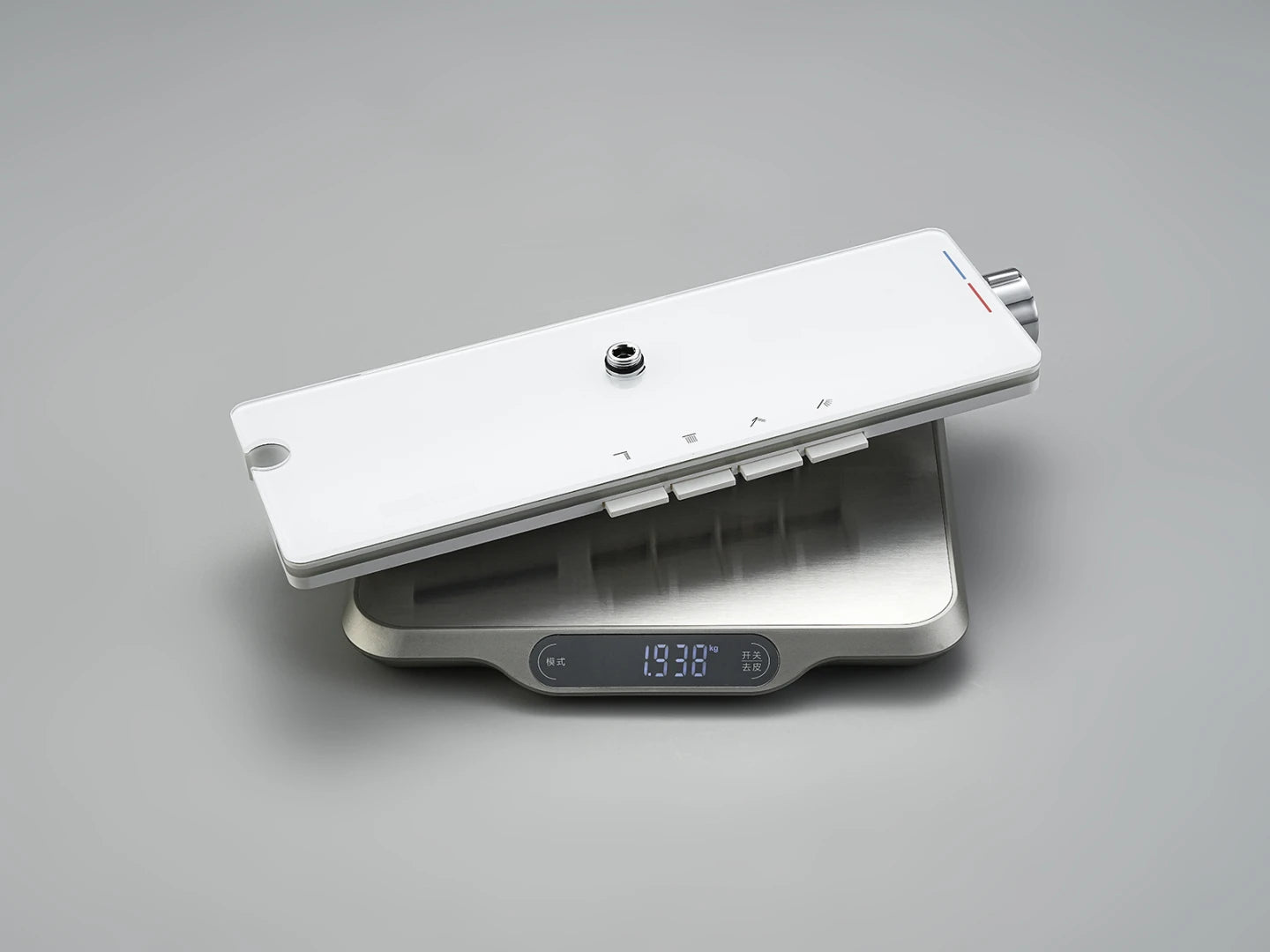 Opbouw regendoucheset - Digitaal display - Julian Mat wit