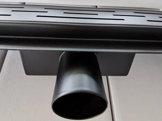 Douchedrain - Durham Mat zwart - 100x7x7cm