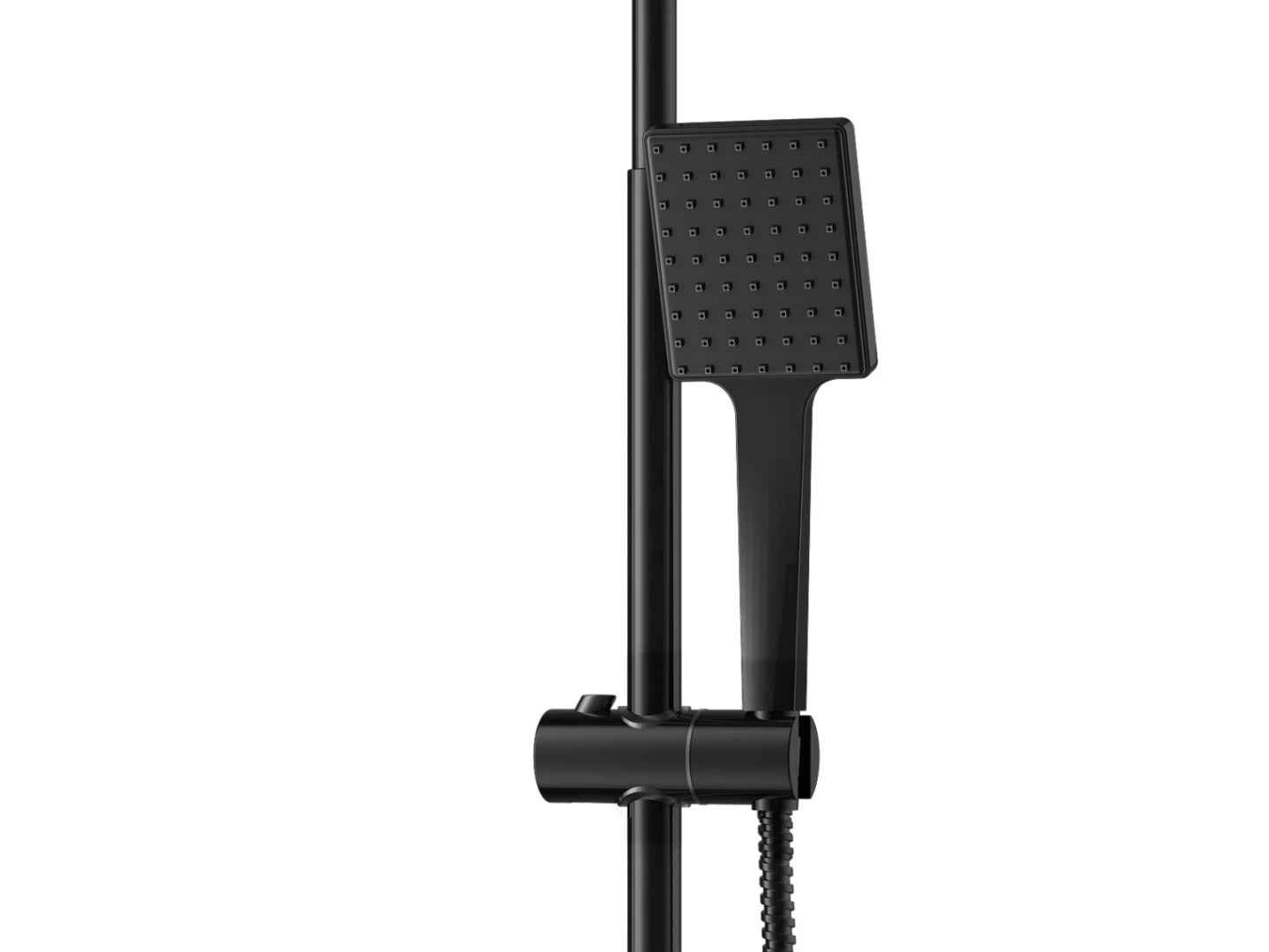 Opbouw regendoucheset - Digitaal display - Rhine Mat zwart