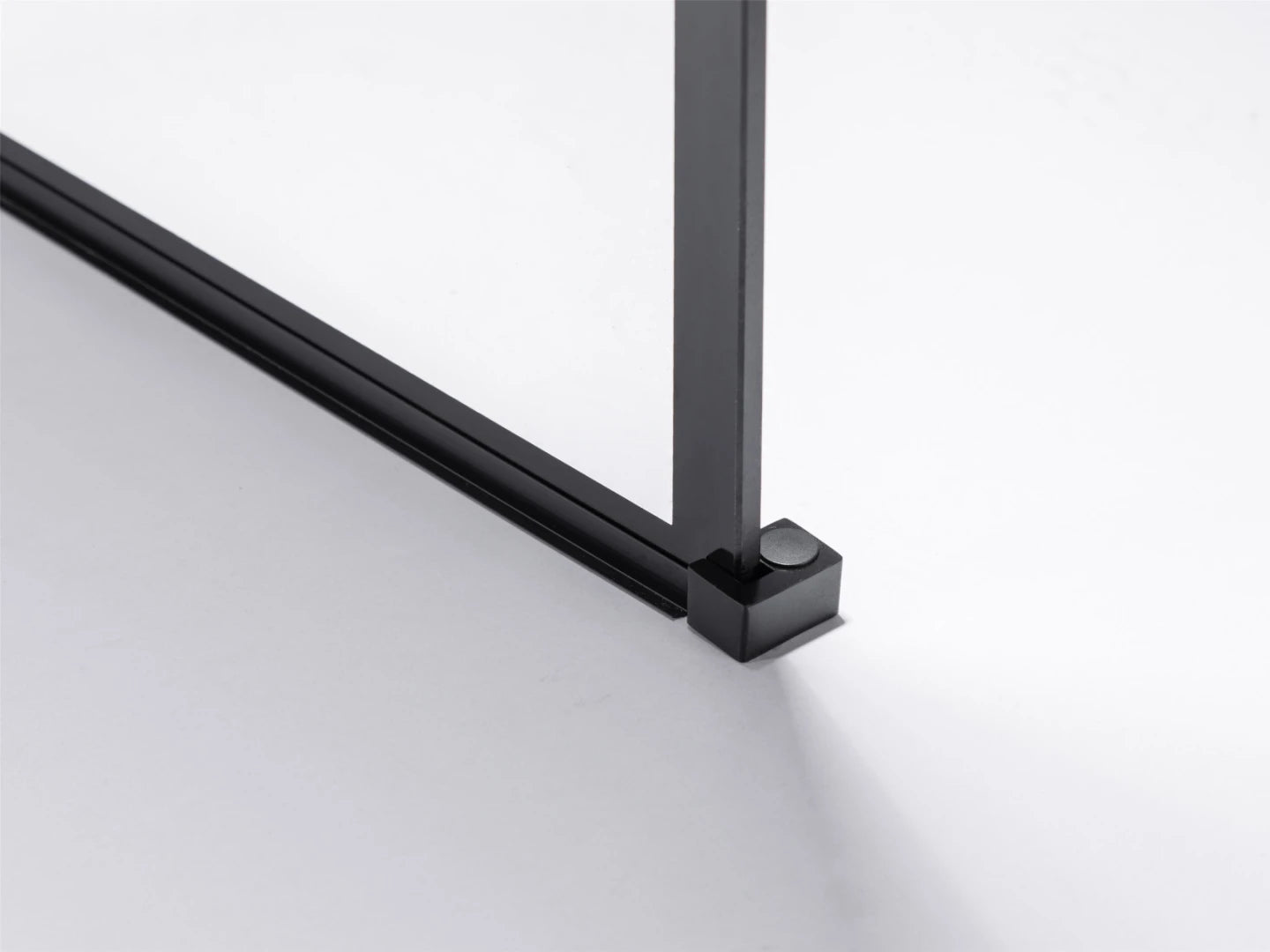 Douchewand - Ohio Mat zwart - verstelbaarx110x195cm