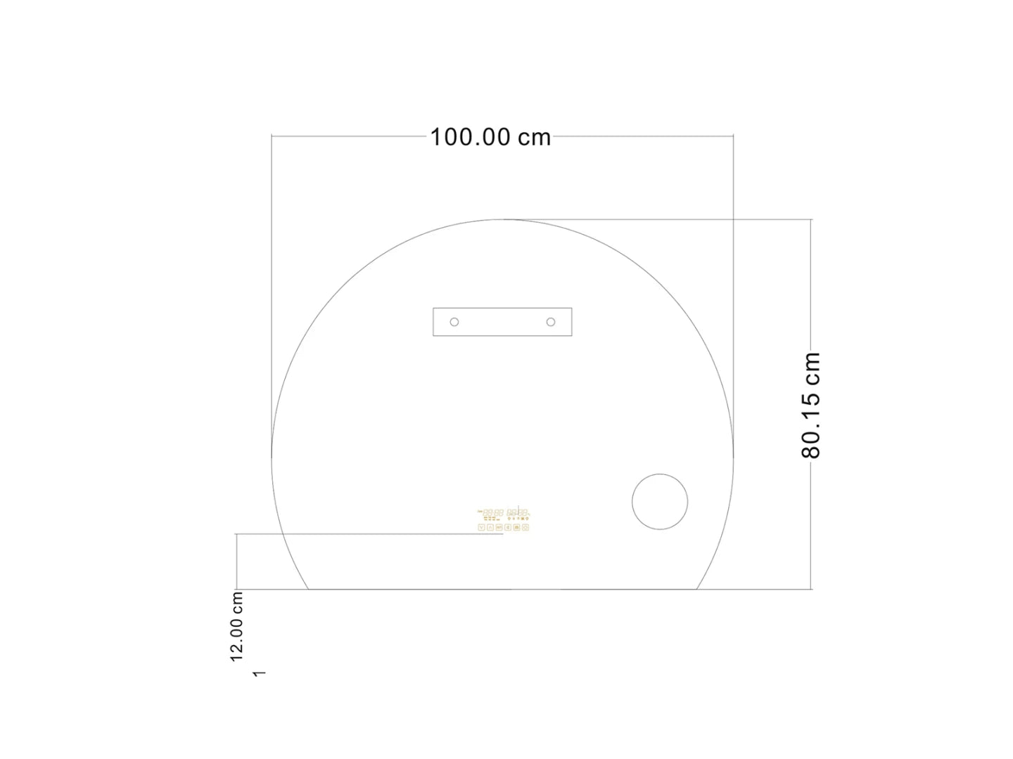 LED Badkamerspiegel - Bluetooth en speakers - Hannah 100x80cm