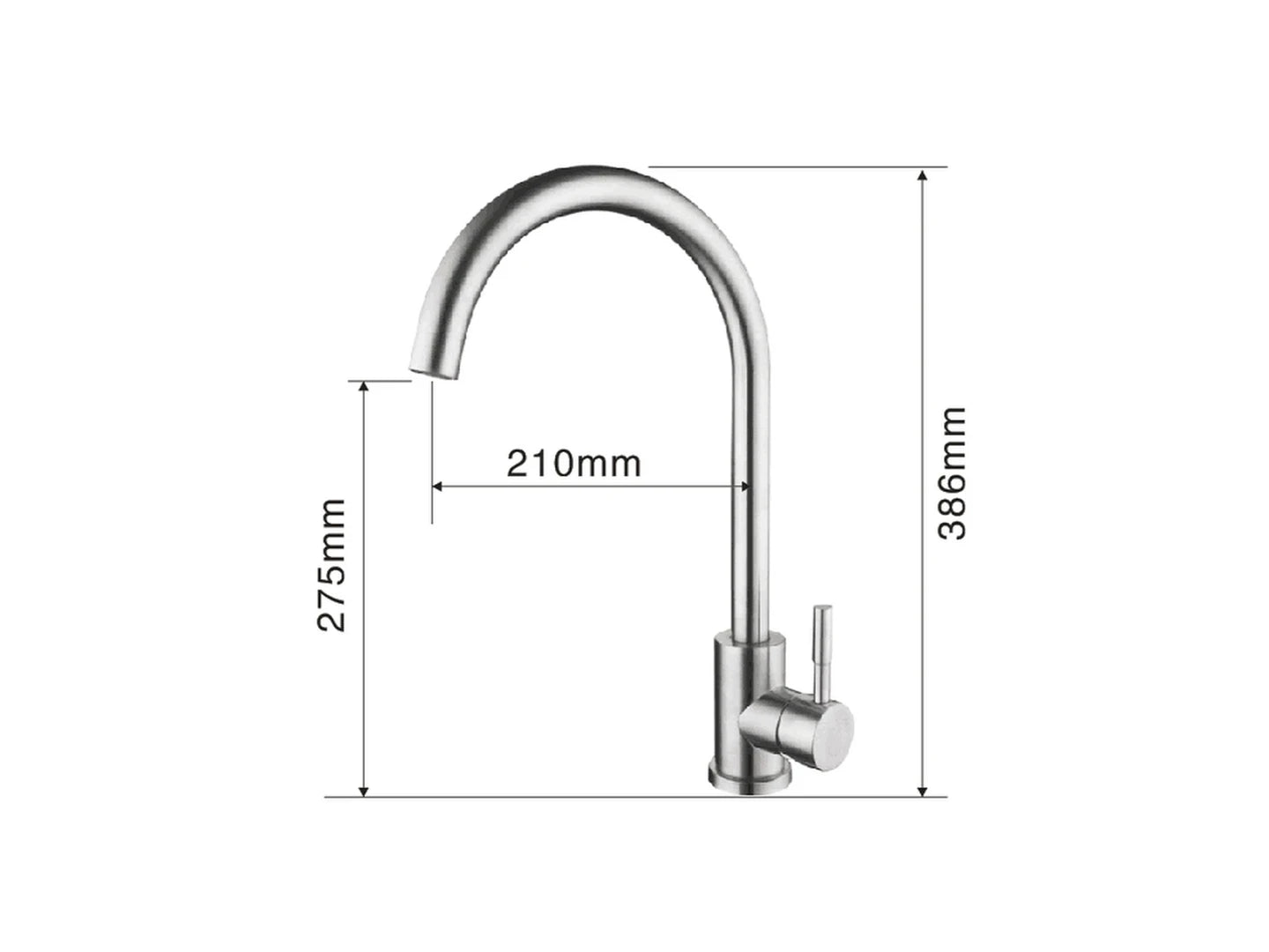 Keukenkraan - Salix Gunmetal grey - 38cm
