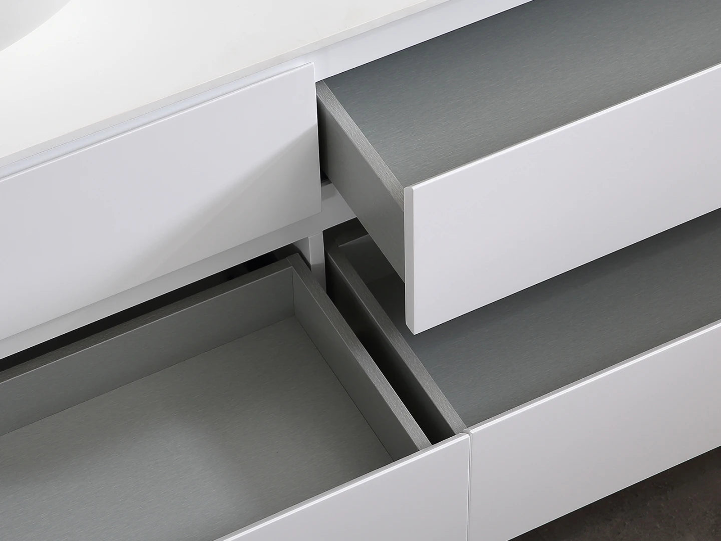 Badmeubel onderkast - Brandon Mat wit - 49x159x50cm