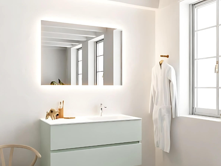 MONDIAZ Aria BRIGHT LED Badkamerspiegel 70x70cm Vierkant