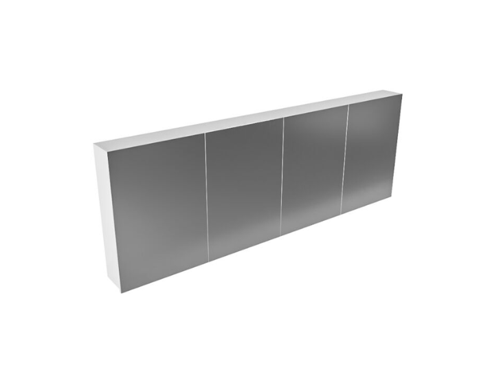 MONDIAZ CUBB Spiegelkast 200x70x16cm - Talc (Wit Mat) - Vier deuren