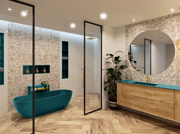 MONDIAZ Nova BRIGHT LED Badkamerspiegel 80x80cm Rond