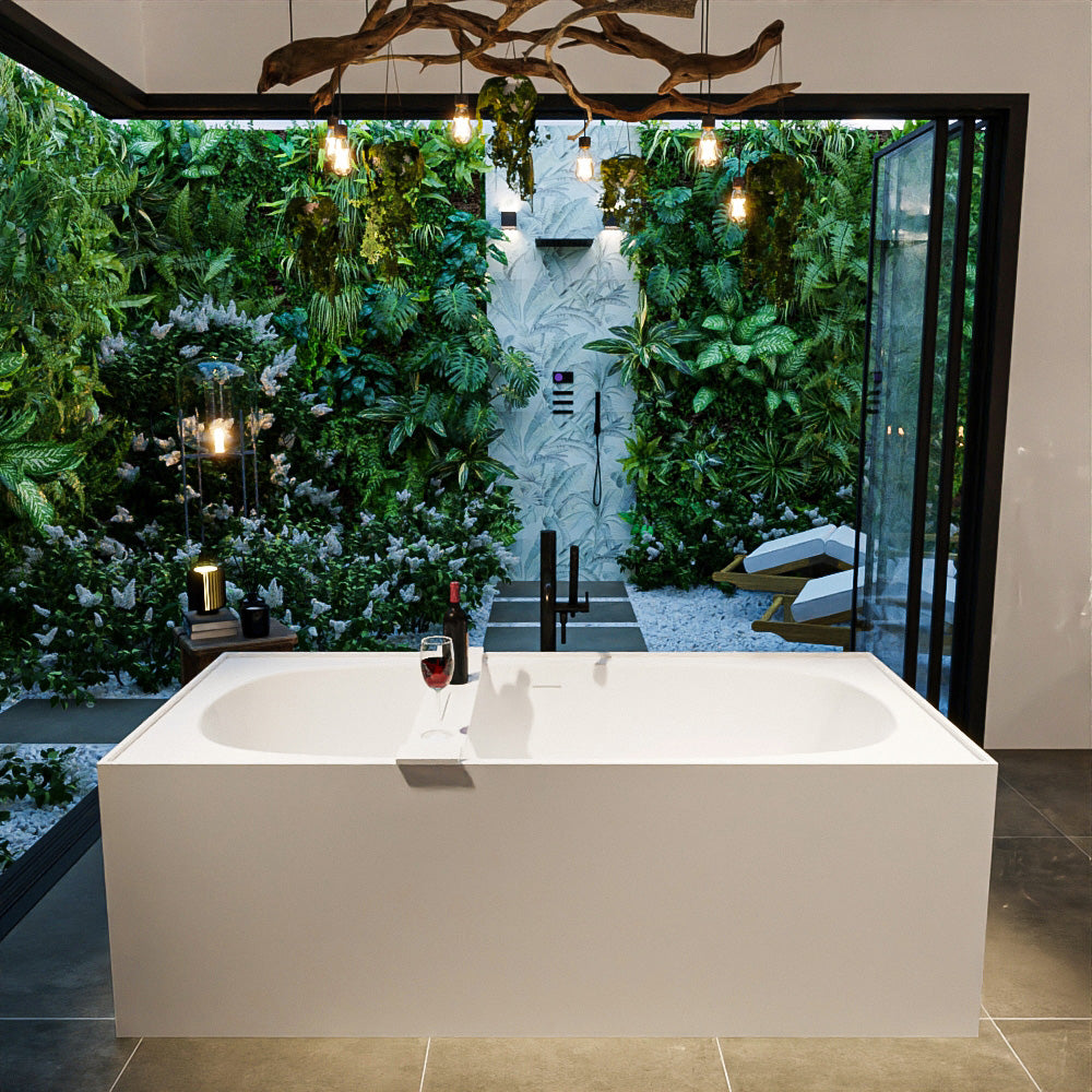 MONDIAZ FREEZE vrijstaand bad 180x85cm kleur Talc / Talc