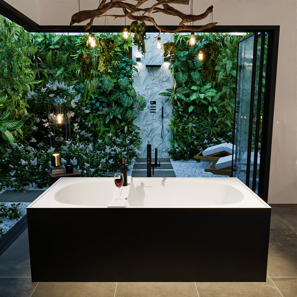 MONDIAZ FREEZE vrijstaand bad 180x85cm kleur Urban / Talc