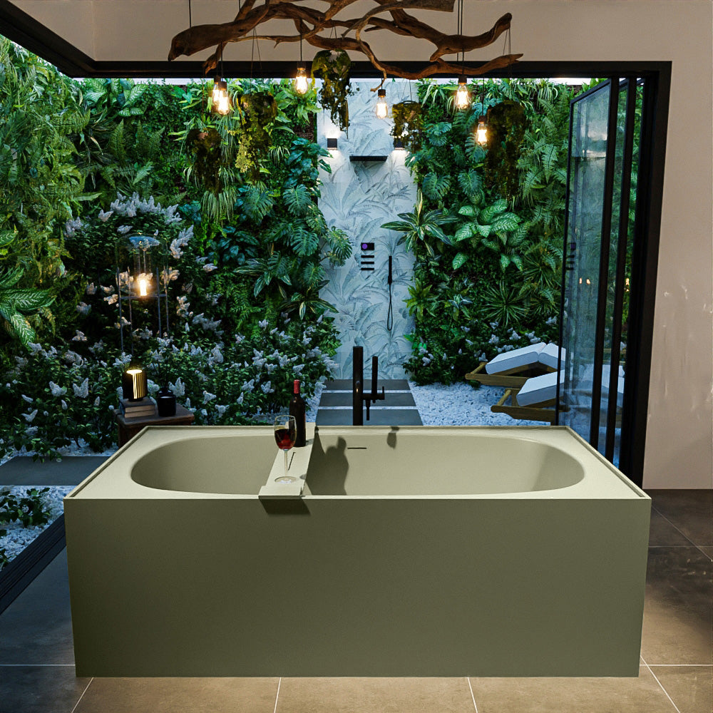 MONDIAZ FREEZE vrijstaand bad 180x85cm kleur Army / Army