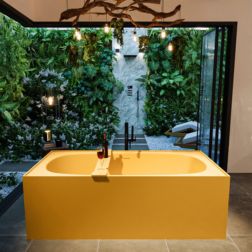 MONDIAZ FREEZE vrijstaand bad 180x85cm kleur Ocher / Ocher