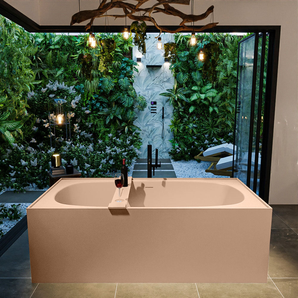 MONDIAZ FREEZE vrijstaand bad 180x85cm kleur Rosee / Rosee