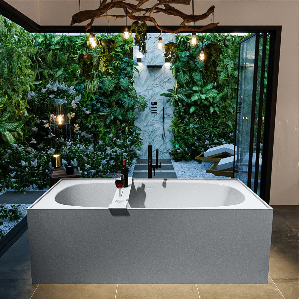 MONDIAZ FREEZE vrijstaand bad 180x85cm kleur Plata / Plata