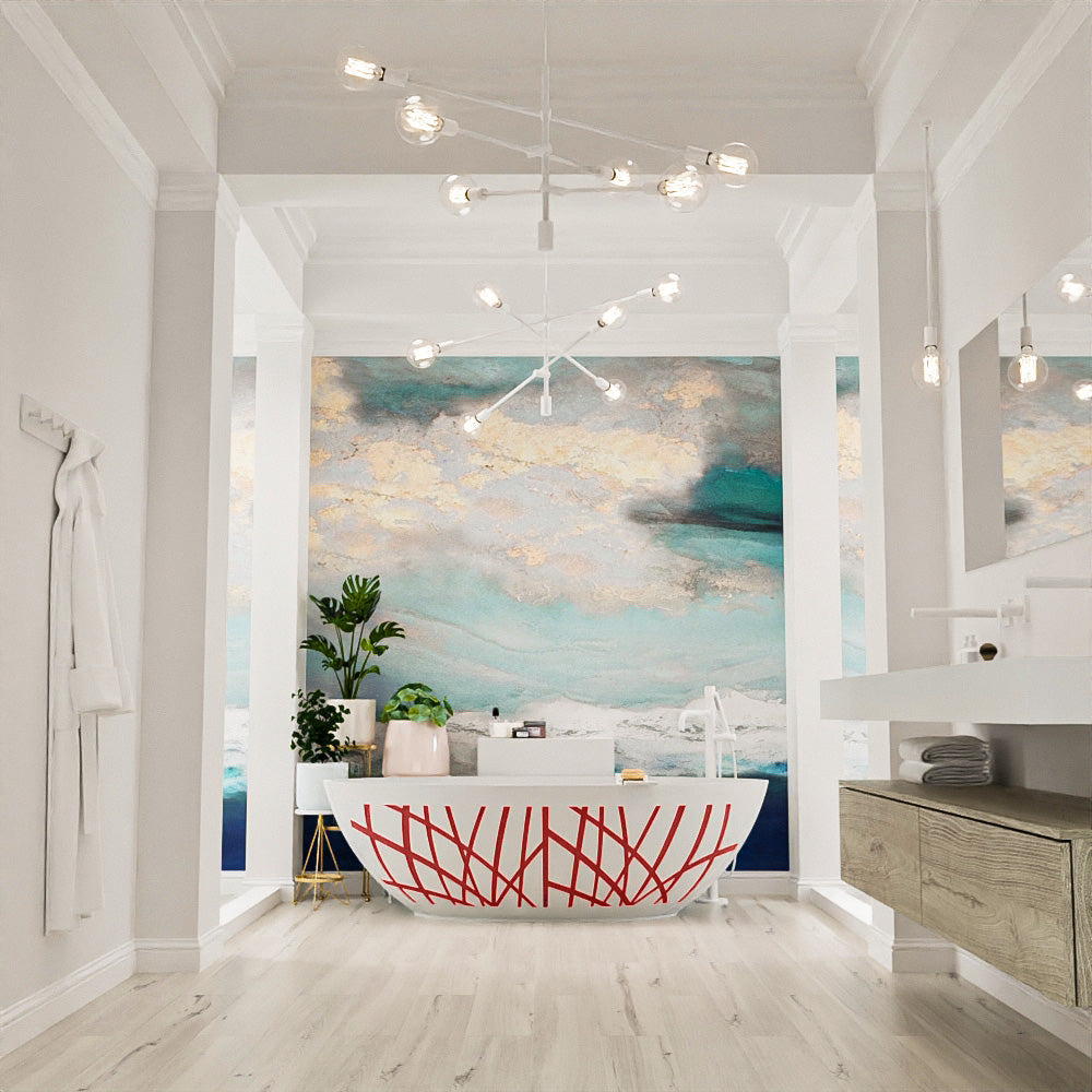 MONDIAZ HOLM DESIGN vrijstaand bad 180x85cm kleur Fire / Talc