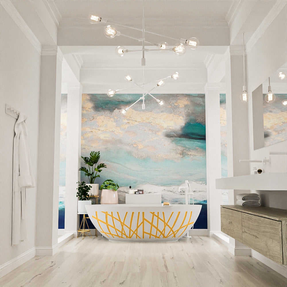 MONDIAZ HOLM DESIGN vrijstaand bad 180x85cm kleur Ocher / Talc