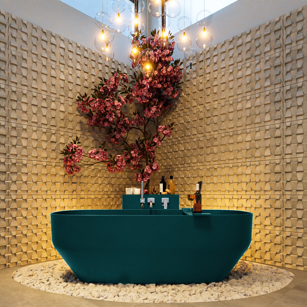 MONDIAZ STONE vrijstaand bad 170x75cm kleur Smag / Smag