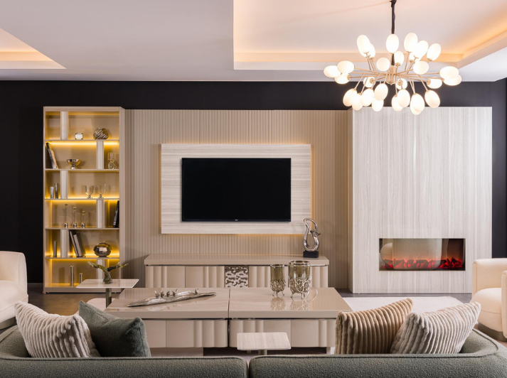 Isabella Luxe TV Cinewall Wandmeubel Set
