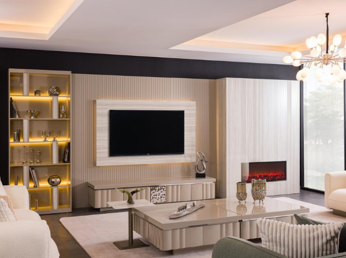 Isabella Luxe TV Cinewall Wandmeubel Set