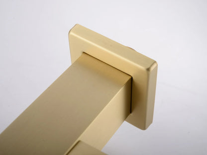 Thermostatische inbouw regendoucheset - Pointer Geborsteld goud