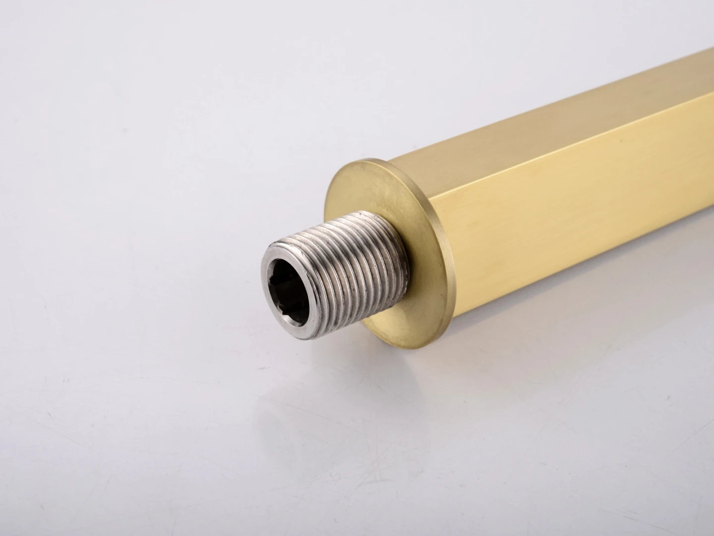 Thermostatische inbouw regendoucheset - Pointer Geborsteld goud
