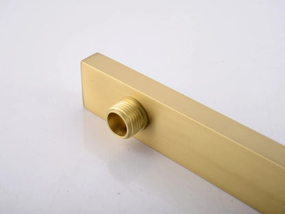 Thermostatische inbouw regendoucheset - Pointer Geborsteld goud