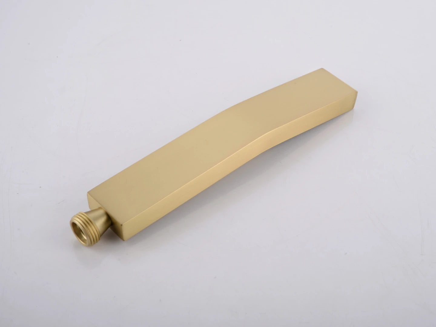 Thermostatische inbouw regendoucheset - Pointer Geborsteld goud