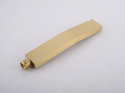Thermostatische inbouw regendoucheset - Pointer Geborsteld goud