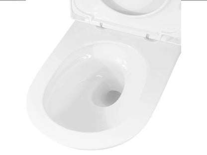 Hangend rimless toilet - Turbo flush - Washington Glans wit - 53x37x36cm
