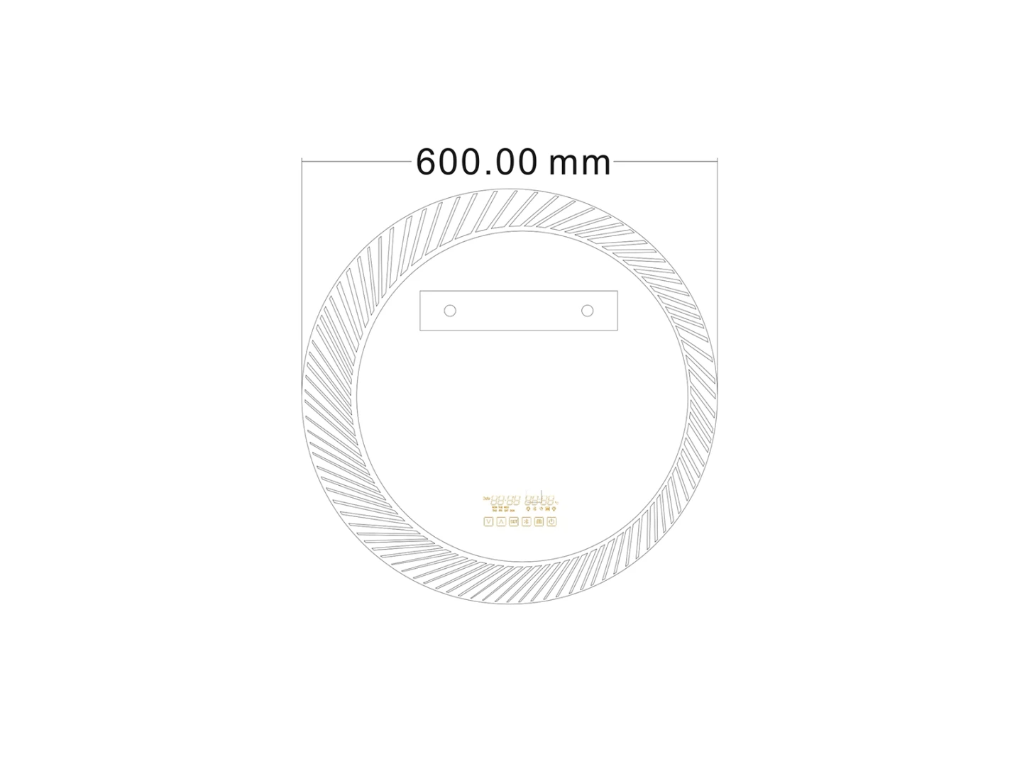 LED Badkamerspiegel - Bluetooth - Imelda 60x60cm