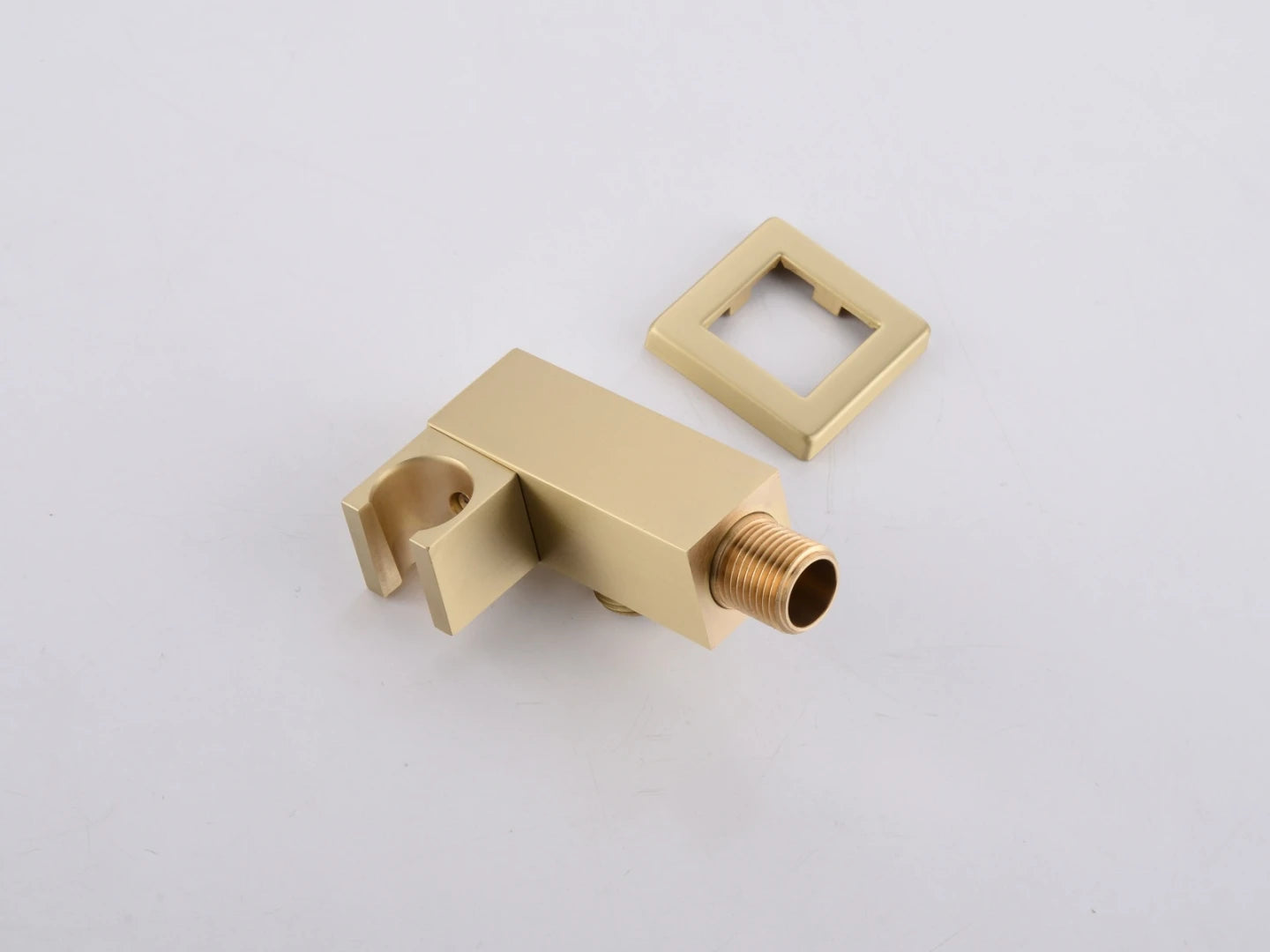 Thermostatische inbouw regendoucheset - Pointer Geborsteld goud